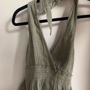 Green American Eagle Tie Tank